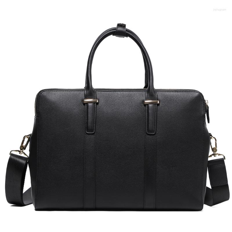 Evrak çantaları erkek evrak çantası iş omuz çantası orijinal deri haberci çantalar yüksek kaliteli belge çanta erkekler seyahat çanta
