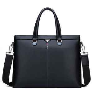 Porte-documents hommes sacs à main de haute qualité sac en cuir souple hommes porte-documents homme Bolsa affaires multifonction étanche sacs de messager