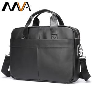 Porte-documents MVA Porte-documents Sac en cuir véritable pour hommes Sacs de bureau pour hommes Messenger Ordinateur portable Sacs à main d'affaires 15 pouces 231208