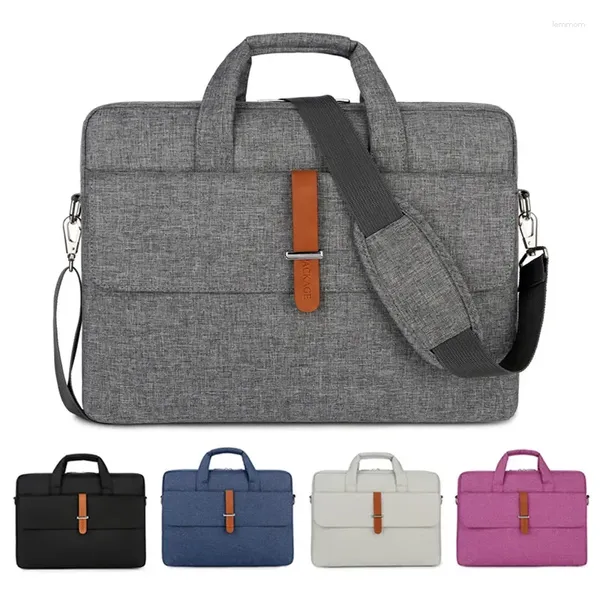 Porte-documents PU Sac à main Sac pour ordinateur portable 15,6 Ordinateur portable étanche Femme Femme Pouce 13 Business Cuir Hommes