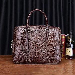 Mots de maltraités Crowide Crocodile Crocodile Modèle de haute qualité Mencale Business Business Bagg Sac Fashion