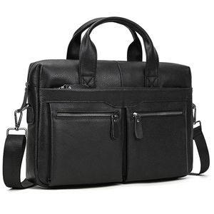 Maletines Sbirds Moda Maletín de cuero negro para hombres Hombre Genuino Hombres Bolsa para computadora portátil Bolsos Trabajo Estilo coreano 231208