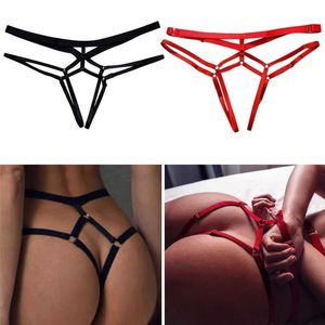 Briess Panties 2023 Femmes sexy bandage creux de la culotte de string Lingerie t Back Transparent Lingerie Ladies Open d'entreprise ouverte Pantes Toy sous-vêtements T240510