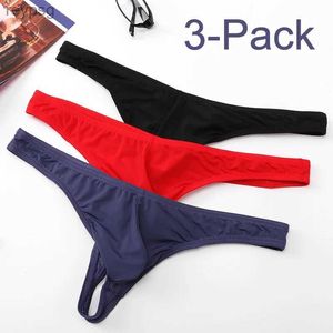 Slips Slipje 3-Pack Ondergoed voor mannen Gratis verzending goedkoopste Heren string bikini gay Plus Size Mannen G-strings Lingerie Lage Taille YQ240215