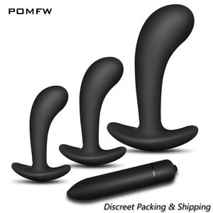 Slips Culottes 3 Silicone Plugs Anal Formation Set Bullet Gode Vibrateur Sex Toys Pour Femme Mâle Prostate Masseur Butt Plug Gay 230824