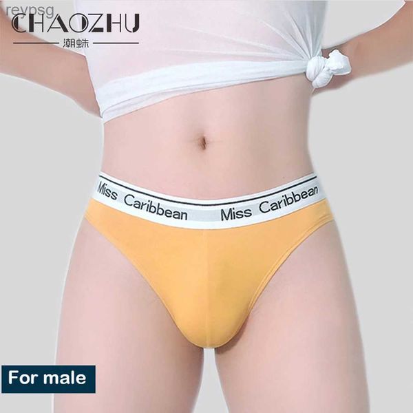 Slips culottes CHAOZHU coton G String pour hommes sexe Lgbt Gayboy fierté amour String Cutie Fit Gay chaud serré grand sous-vêtements garçon YQ240215