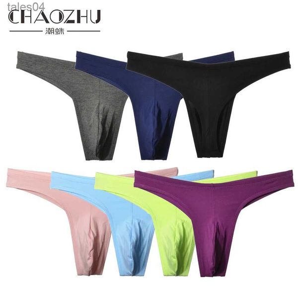 CHAOZHU coton G String pour hommes culottes pour garçon String Cutie Fit Gay chaud serré grande taille M-3XL Uner pantalon Lingerie mâle doux YQ240218