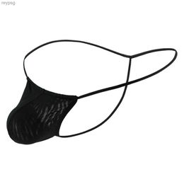 Slips Slipje CLEVER-MENMODE Mini Thong Mannen Sexy G String Ondergoed T Broek Onderbroek Lage Taille Bikini Mannelijke Blootgestelde Butt Panites YQ240215