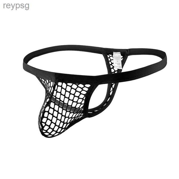 Calzoncillos Bragas CLEVER-MENMODE Ropa interior sexy Hombres transparentes calientes Tangas de malla Tanga T-back Jockstrap Traje erótico Hombre Polla Bolsa YQ240215