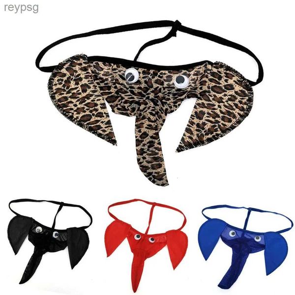 Calzoncillos Bragas Elefante Hombres Tanga G String Homme Sexy Penis Bolsa Divertida Ropa interior Gay Novedad Lencería Erótica Calzoncillos YQ240215