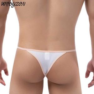 Slips culottes sous-vêtements gai hommes tongs Jockstrap solide G cordes string Sissy Tanga Hombre respirant Sexy hommes Lingerie t-back YQ240215