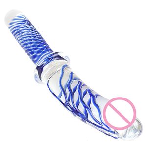 Calzoncillos bragas grandes consolador de cristal grande plug anal juguete sexual para mujeres masaje de vagina masturbación femenina pene gspot clítoris hombres adultos 230901