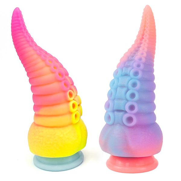 Calzoncillos Bragas Consolador de silicona líquida para mujeres Tentáculos de pulpo Consoladores enormes Juguetes sexuales anales Masaje de próstata Big Butt Plug Shop 230821