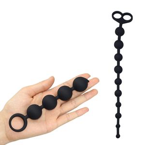 Slips Culottes Longues Petites Perles Anales Silicone Butt Plug Balls Sex Toys Pour Adulte Femme Hommes Gay Mâle Massage De La Prostate Érotique Anus Buttplug 230824