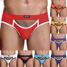 Calzoncillos Bragas Hombres Tangas Sexy Jockstrap Male Bulge Bolsa Ropa interior Ahueca hacia fuera Tanga Hombres Gay T Pantalones Ropa Interior Sexi Para Hombre YQ240215