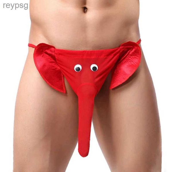 Calzoncillos bragas para hombre sexy tanga elegante elefante bulto bolsa hombres elástico lencería erótica gay tanga ropa interior traje sexual nuevo YQ240215