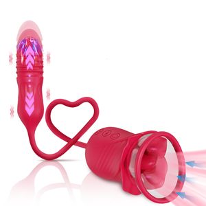 Slips Culottes Rose Sex Toy pour Femmes Sucer Vibrateur G Spot Clitoris Stimulateur Pousser Vagin Mamelon Sucker Vibrant Marchandises Adultes 230824