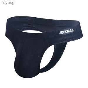 Calzoncillos Bragas Ropa interior sexy para hombres Panochas Jockstrap T-Back Tangas Cueca Tangas Mens Bikini Breve Nylon Secado rápido YQ240215