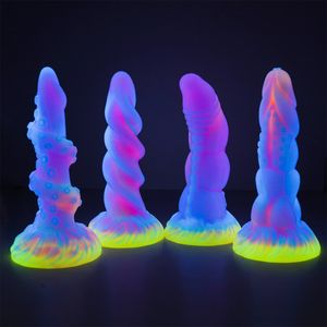 Briefs slipje siliconen enorme anale buttplug anus dilatoren buttplug prostaat massage lumineuze draak monster dildo volwassen seks speelgoed voor mannen vrouwen 230821