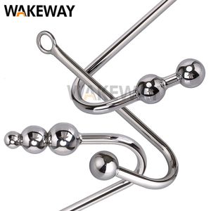 Slips Slipje WAKEWAY Anale haak Rvs Speeltjes voor Man Metalen Butt Dilatator Prostaat Massager Kuisheidsgordel Gay Fetish Speelgoed 230824