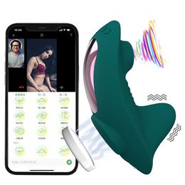 Slips Slipje Draagbare mini-vibrator voor vrouwen Clitoris Sucker App Bluetooth-afstandsbediening Vibro On Sexy Volwassenen Seksspeeltjes Stimulator 230824