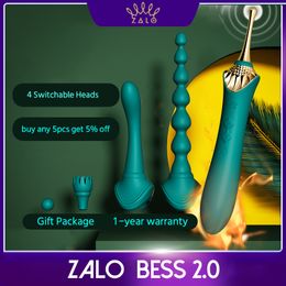 Slips Slipje ZALO BESS 2 0 G spot vibrator zachte siliconen clitoris stimulatie usb Dubbele motor Retro stimulator volwassen speeltjes voor vrouwen 230824