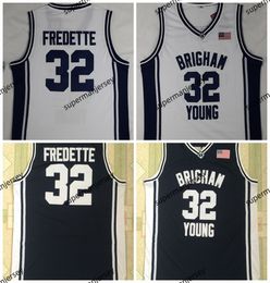 Brigham Young Cougars # 32 Jimmer Fredette 2010-11 Navy Blue College Basketball Jersey S-4XL