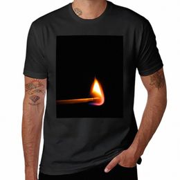 T-Shirt assorti à la combustion brillante pour hommes, haut d'été uni, vêtements des douanes, X47A #