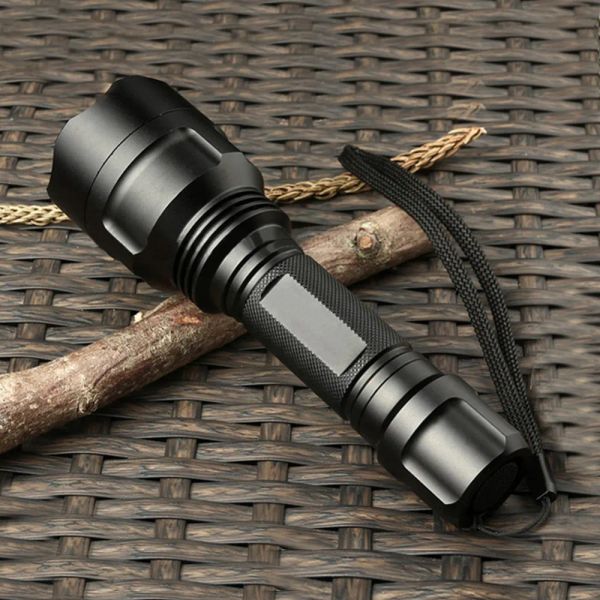 Éclairage lumineux lampe de poche LED XM L T6 L2 Q5 lampe de poche tactique Rechargeable lampe torche 5 Mode lumière de chasse étanche ZZ