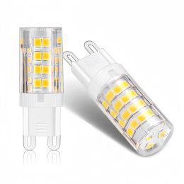 Lámpara LED G9 más brillante AC220V 5W 7W 9W 12W Cerámica SMD2835 Bulbo LED CALIENTE/COLOTH White Spotlight Reemplace la luz halógena D2.0