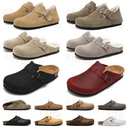 Brikinstocks Burkin OG Luxe Shearling Suede Designer Bostons Slippers Arizonas Zomerstrandslippers met gesp Mode Vrijetijdsschoenen Zacht voetbed Brikin Outdoors