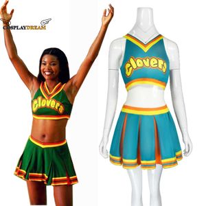 Bring It on-Disfraz de tréboles para mujer, traje de animadora verde, uniforme de tréboles, disfraz de Halloween para mujer