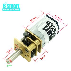 Bringsmart 3V 6V 12V 15-1500 tr / min N20 Motor de vitesse CC Contrôle inversé Contrôle faible bruit pour les jouets électroniques de bricolage