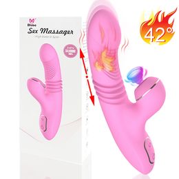 Brinquedos adultos g ponto vibrador sexyo brinquedo aquecimento telescpico impulso producto vibrao para feminino estimulador de clítoris