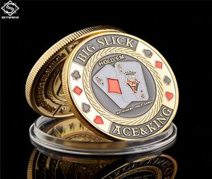 Brisbane PlayAPL Gold Plated Souvenir Coin Craft Collection Poker Card Guard met capsule display9790373