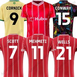 Jerseys de fútbol de la ciudad de Bristol 23 24 CONWAY Weimann SCOTT CORNICK KING VYNER KNIGHT MEHMETI Camisetas de fútbol de la ciudad de Bristol hombres niños kit jersey infantil 2023 2024
