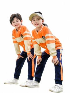 Britse college stijl schooluniform voor studenten, lente herfst schoolkleding set, outdoor sport honkbal kleding voor kinderen K6bK #