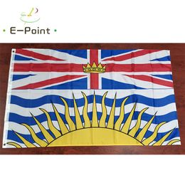British Columbia Vlag Canada Vlaggen BC Canadian 3 * 5ft (90 cm * 150cm) Polyester Banner Decoratie Flying Home Garden Flag