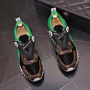 Diseñador Británico Disparado de novia Zapatos de fiesta Fashion Breathable Casual al aire libre zapatillas de cuero al aire libre Redondeo de fondo de fondo grueso