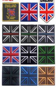 Britse vlag geborduurde patches Verenigd Koninkrijk uk nationale vlag patch militaire tactische badge union jack vlaggen armband patch2233610
