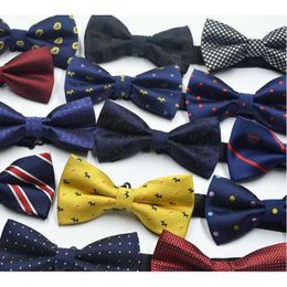 British Mens Bow Tie Black Paisley Fashion 25 Styles Jacquard Woven Silk Bow Tie Groothandel trouwjurk Business