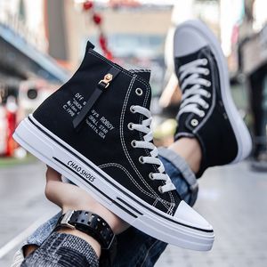 Britse schoenen stijl hoge mannen canvas top casual designer sneakers heren wandelschoenen man outdoor sport casual veter veter schoen mode enkel laarzen item wz86 392