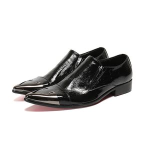 Style britannique Point Toe Formal Plus Taille de mariage Vache en cuir Men de cuir habillé Business Party Oxford Chaussures