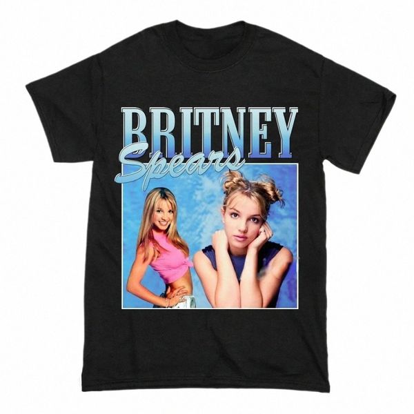 Britney Spears Belle Photo Imprimer T-shirt Femmes Et Hommes Casual Plus Taille Cott Tshirt Harajuku Manches Courtes Tops I2gX #