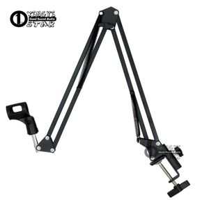 Studio de diffusion Microphone Stand Bureau Microde Habitage Boom Boom Shock Mount de pare-brise pour le compuier ordinateur portable Mélangeur vidéo O9999813