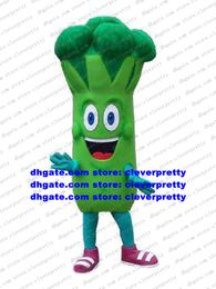 Broccoli brocoli brocolli bloemkool groente mascotte kostuum stripje karakter feest hard down Halloween all Hallows ZX469