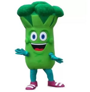 Disfraz de mascota de brócoli dibujos animados de vegetales de vegetales caricaturas de anime