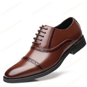 Brogue chaussures hommes classique grande taille chaussures de dressing 2020 chaussures italiennes pour hommes formelle robe marron Calzado Hombre