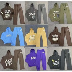 Lettre de mousse de planète cassée Sweat à capuche imprimé pour hommes en vrac Y2K Y2K 3D mousse de poule graffiti Pull Hip Hop Haruku Sweatshirts Pullover Femmes à manches longues Cuissiers 32