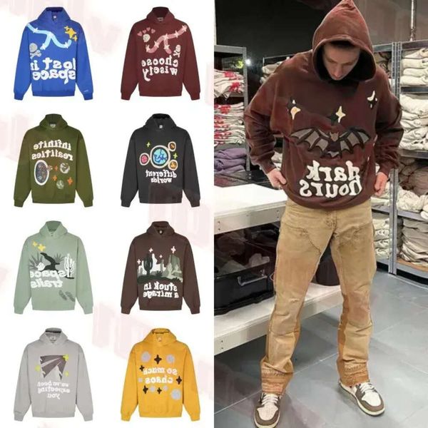 Broken Planet Sweat à capuche Hoodies Hip Hop Hip Hop Hoodie Womens Foam Lettre d'imprime à sweat à sweats en mollet